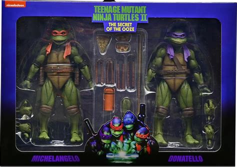 neca tmnt 2 secret of the ooze|neca tmnt movie 2 pack.